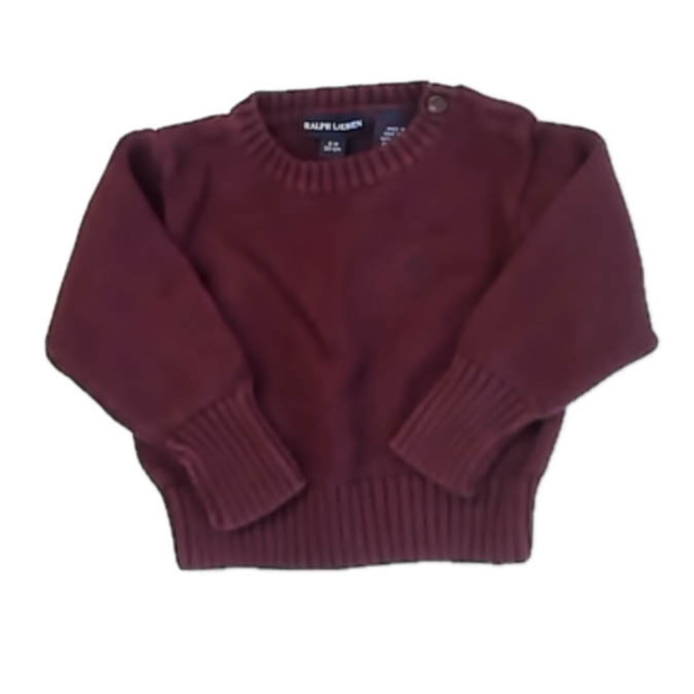 Ralph Lauren Boys Maroon Sweater size: 3-12 Months
